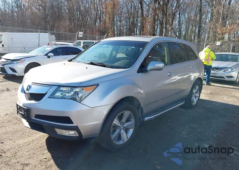 2012 Acura Mdx Technology Package z USA, uszkodzony, nr VIN 2HNYD2H36CH523986